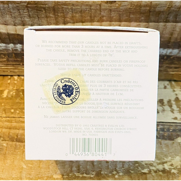 Vintage Crabtree & Evelyn Honey Blush Fragrance Candle Refill 4.5oz NIB Rare - Picture 5 of 6